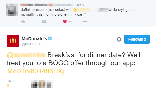 McDonald's Tweet